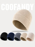 Elastische Wollmisch-Strick-Beanie