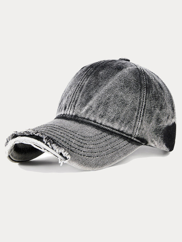 Vintage Distressed Denim-Baseball-Cap