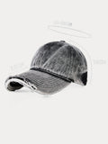 Vintage Distressed Denim-Baseball-Cap
