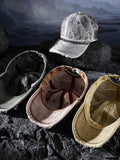 Vintage Distressed Denim-Baseball-Cap
