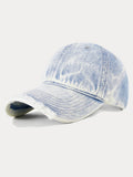 Vintage Distressed Denim-Baseball-Cap