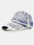 Vintage Distressed Denim-Baseball-Cap