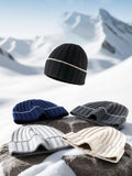 Vielseitige Wollmischung Strickmütze