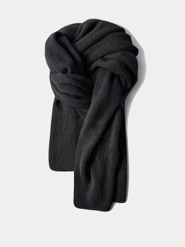 Vielseitiger Thermischer Einfarbiger Strickschal