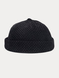Cord-Beanie ohne Krempe