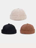 Cord-Beanie ohne Krempe