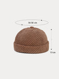 Cord-Beanie ohne Krempe