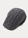 Vielseitige Retro-Strickbaskenmütze