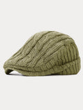 Vielseitige Retro-Strickbaskenmütze