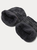 Thermisches Fleece-Halswärmer & Strickmütze Set