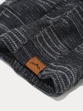 Thermisches Fleece-Halswärmer & Strickmütze Set