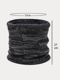 Thermisches Fleece-Halswärmer & Strickmütze Set
