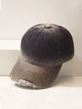 Destroyed Gradient Baumwoll-Denim-Cap