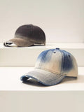 Destroyed Gradient Baumwoll-Denim-Cap