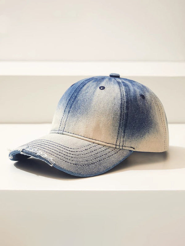 Destroyed Gradient Baumwoll-Denim-Cap