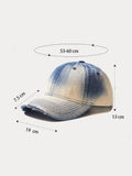 Destroyed Gradient Baumwoll-Denim-Cap