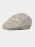 Einzigartiger Gewaschener Destroyed Denim-Beret