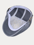 Einzigartiger Gewaschener Destroyed Denim-Beret