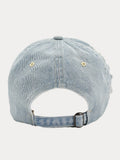 Destroyed Denim-Baseball-Cap im Vintage-Stil