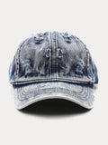 Sommer Destroyed Ripped Denim-Baseball-Cap im Vintage-Stil