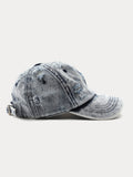 Sommer Destroyed Ripped Denim-Baseball-Cap im Vintage-Stil