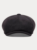 Stilvolle Wildleder Newsboy-Cap