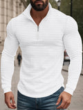 Lässiges Kariertes Stehkragen-Sweatshirt