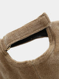 Warme Fleece Krempenlose Beanie-Mütze