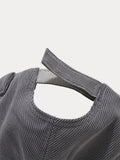 Klassische Lässige Cord Krempenlose Beanie-Mütze