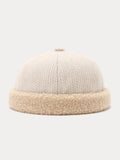 Winterliche Thermische Krempenlose Beanie-Mütze