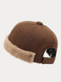 Winterliche Thermische Krempenlose Beanie-Mütze
