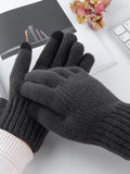Winter Verdickte Wärmende Strickhandschuhe