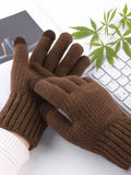 Winter Verdickte Wärmende Strickhandschuhe
