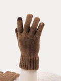 Winter Verdickte Wärmende Strickhandschuhe