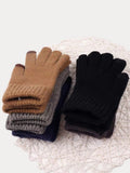 Winter Verdickte Wärmende Strickhandschuhe