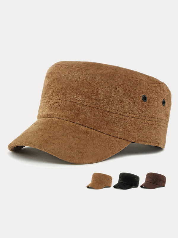 Lässige Vintage-Stil Wildleder Armeemützen