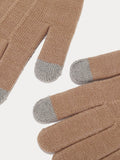 Farblich Abgestimmtes Handschuhe Mütze Schal 3-in-1-Set