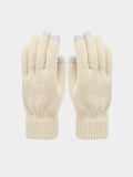 Ultraweich Strick Mütze Handschuhe Halswärmer 3-in-1-Set