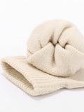 Ultraweich Strick Mütze Handschuhe Halswärmer 3-in-1-Set