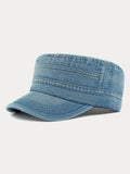 100% Baumwolle Gewaschene Denim Armeekappen