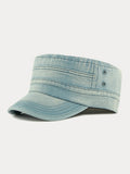 100% Baumwolle Gewaschene Denim Armeekappen