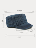 100% Baumwolle Gewaschene Denim Armeekappen