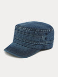 100% Baumwolle Gewaschene Denim Armeekappen