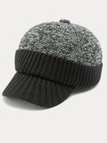 Winter Ohrenschutz-Krempe Strickmütze