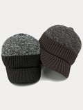 Winter Ohrenschutz-Krempe Strickmütze