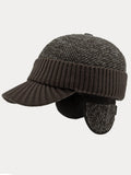 Winter Ohrenschutz-Krempe Strickmütze