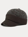 Winter Ohrenschutz-Krempe Strickmütze