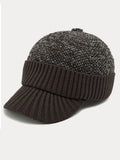 Winter Ohrenschutz-Krempe Strickmütze
