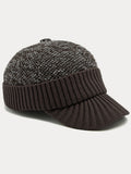 Winter Ohrenschutz-Krempe Strickmütze