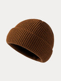 Klassische Weiche Elastische Strickmütze